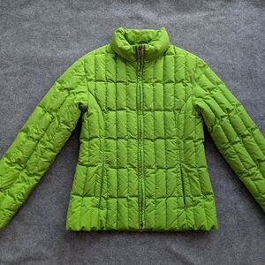 Mcross Vera Puma Vibrant Lime Quilted Puffer Ski Jacket